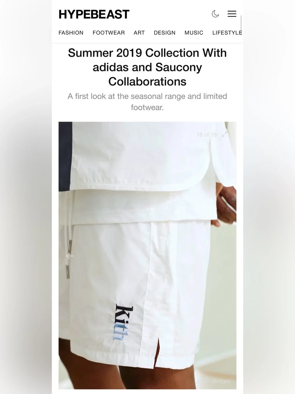 SS19 Kith White Nylon Meshed Lined Active Swim Shorts Size M *FLAWS*